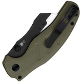 Kizer Cutlery Sheepdog C01C Utility 1 Button Lock Green G10 Folding 5Cr15MoV Knife 348829JSA2