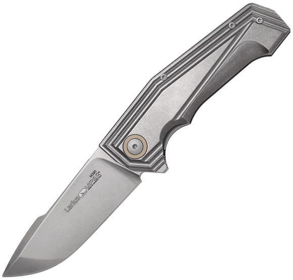Viper Laruis Linerlock Gray Titanium Folding Bohler M390 Pocket Knife 5960TI