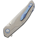 Viper Orso Linerlock Titanium Stonewash Handle Folding Bohler M390 Knife 5968TI   - On Sale