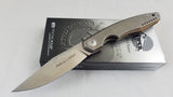 Viper Belone Bronze Titanium Linerlock Knife Bohler M390 Blade 5970BRTI