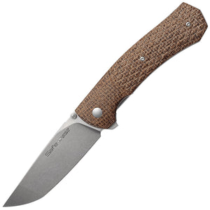 Viper Safe Linerlock Brown Micarta Folding Bohler M390 Pocket Knife 6016IM3D