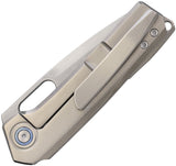 Vanguard Breaker Framelock Gray Titanium Folding M390 Pocket Knife G023