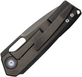 Vanguard Breaker Framelock Black Titanium Folding M390 Pocket Knife G025