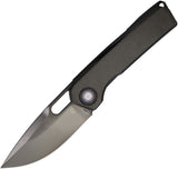 Vanguard Breaker Framelock Black Titanium Folding M390 Pocket Knife G028