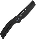 Vanguard Nakiri Framelock Black Titanium & Timascus Folding DLC M390 Knife G037