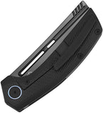 Vanguard Nakiri Framelock Black Titanium & Timascus Folding M390 Knife G039