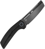 Vanguard Nakiri Framelock Black Titanium & Timascus Folding M390 Knife G039