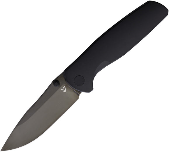 Vanguard ESOX Framelock Black Titanium Folding Bohler M390 Pocket Knife G045