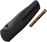 Vanguard ESOX Framelock Black Titanium Folding Bohler M390 Pocket Knife G045