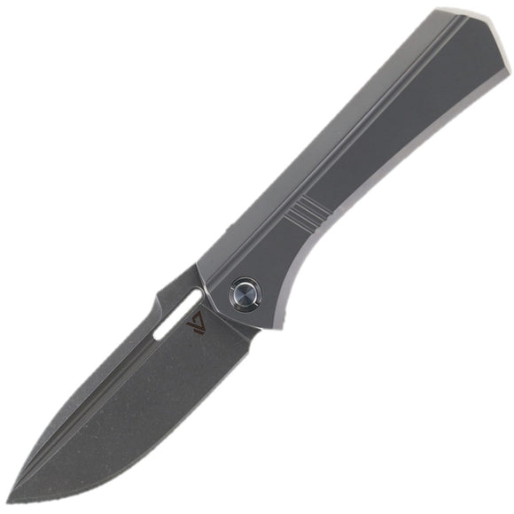 Vanguard Continuum Framelock Gray Titanium Folding Bohler M390 Knife CONTGY