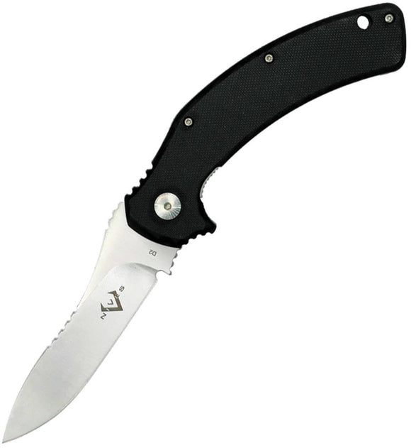 V NIVES Mini ADAPPT Framelock Black FRN & Stainless Folding D2 Steel Pocket Knife 31FPBK