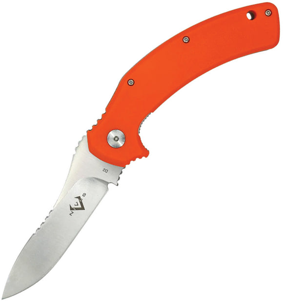 V NIVES Mini ADAPPT Framelock Orange FRN & Stainless Folding D2 Steel Pocket Knife 31FPOR