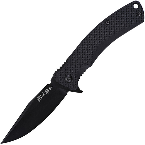 V NIVES Black Rambo Shorty Linerlock Black FRN Folding 420HC Pocket Knife 33FPBBK