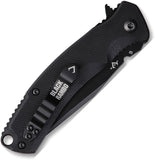 V NIVES Black Rambo Shorty Pro Linerlock Black G10 Folding D2 Steel Pocket Knife 33GPBBK