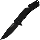 V NIVES Black Rambo Utility Pro Linerlock Black G10 Folding D2 Steel Pocket Knife 35GPBBK