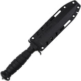 V NIVES Black Rambo Savage Black D2 Steel Drop Pt Fixed Blade Knife FB32FPBBK