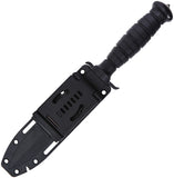 V NIVES Black Rambo Savage Black D2 Steel Drop Pt Fixed Blade Knife FB32FPBBK