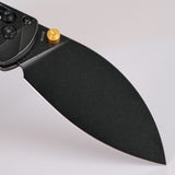 Vosteed Mini Nightshade Crossbar Lock Black Titanium Folding S35VN Pocket Knife A0218