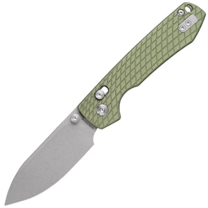 Vosteed Raccoon Crossbar Lock Green Aluminum Folding Nitro-V Pocket Knife A0514