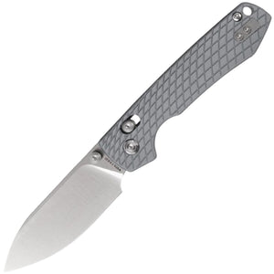 Vosteed Raccoon Crossbar Lock Gray Aluminum Folding Nitro-V Pocket Knife A0537