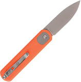 Vosteed Corgi Trek Lock Orange G10 Folding 14C28N Drop Pt Pocket Knife A0731