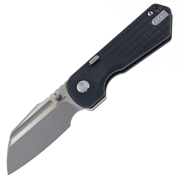 Vosteed Hedgehog Top Linerlock Black Aluminum Folding S35VN Pocket Knife A1304