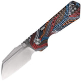 Vosteed Hedgehog Top Linerlock Magpie Multi-Color G10 Folding S35VN Pocket Knife A1307