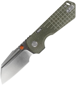 Vosteed Hedgehog Top Linerlock Olive Green Micarta Folding S35VN Pocket Knife A1311