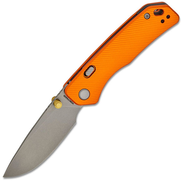 Vosteed Marten Top Linerlock Orange Aluminum Folding 154CM Pocket Knife A1604