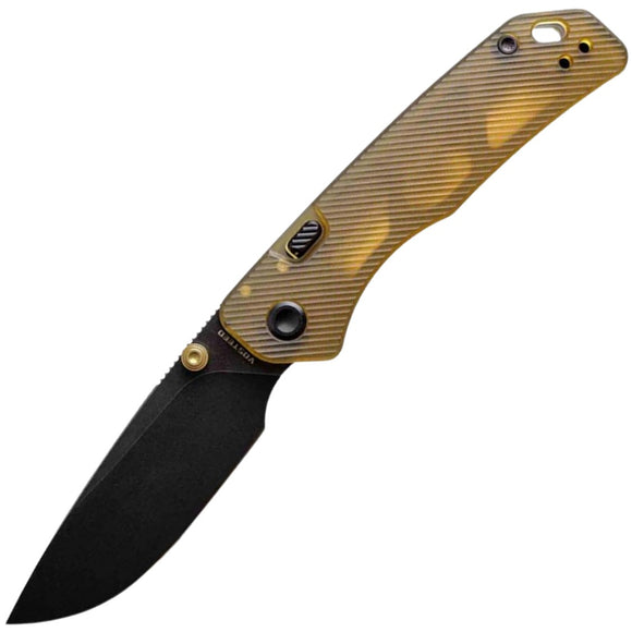 Vosteed Marten Top Linerlock Amber PEI Ultem Folding 154CM Pocket Knife A1607