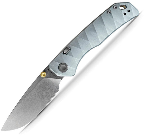 Vosteed Marten 330 Top Linerlock Light Blue Aluminum Folding 154CM Pocket Knife A1614