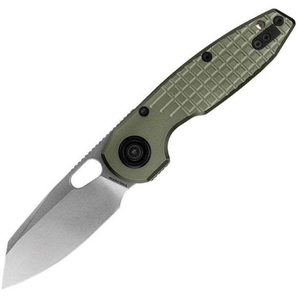 Vosteed Ankylo Vanchor Lock Green Textured Aluminum Folding Elmax Pocket Knife A1918