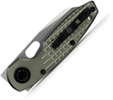 Vosteed Ankylo Vanchor Lock Green Textured Aluminum Folding Elmax Pocket Knife A1918