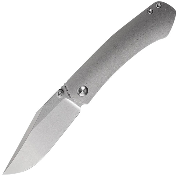 Vosteed Vallhund Framelock Gray Titanium Folding S35VN Pocket Knife A2101