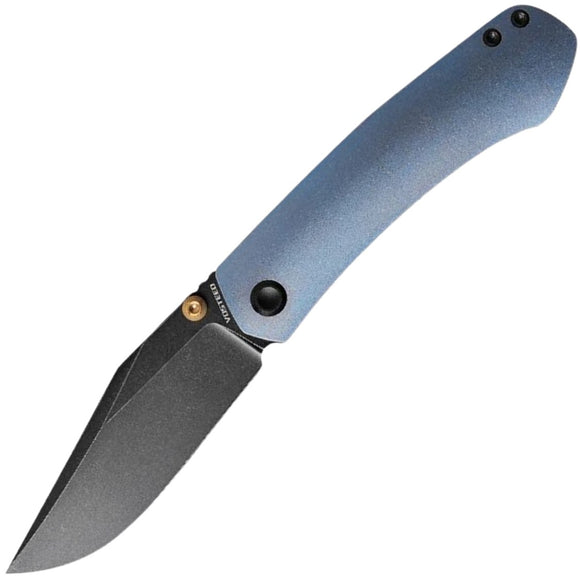 Vosteed Vallhund Framelock Blue Titanium Folding S35VN Pocket Knife A2102