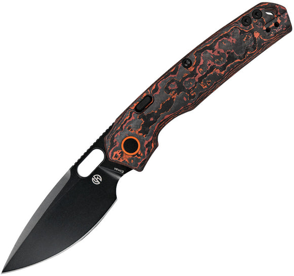 Vosteed Psyop Mars valley Carbon Fiber Top Linerlock Elmax Folding Knife A2209