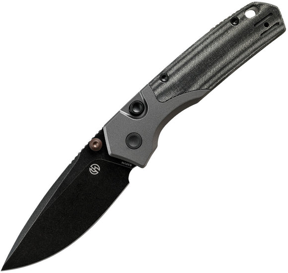 Vosteed Psyop 299 Top Linerlock Black Micarta & Titanium Folding S35VN Pocket Knife A2219