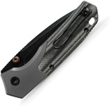 Vosteed Psyop 299 Top Linerlock Black Micarta & Titanium Folding S35VN Pocket Knife A2219