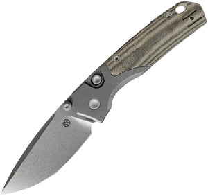 Vosteed Psyop 299 Top Linerlock Green Micarta & Titanium Folding S35VN Pocket Knife A2220