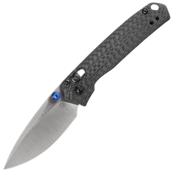 Vosteed Mini Psyop Crossbar Lock Carbon Fiber Micarta Folding Elmax Knife A2303