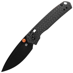 Vosteed Mini Psyop Crossbar Lock Blackout Carbon Fiber Micarta Folding Elmax Knife A2304