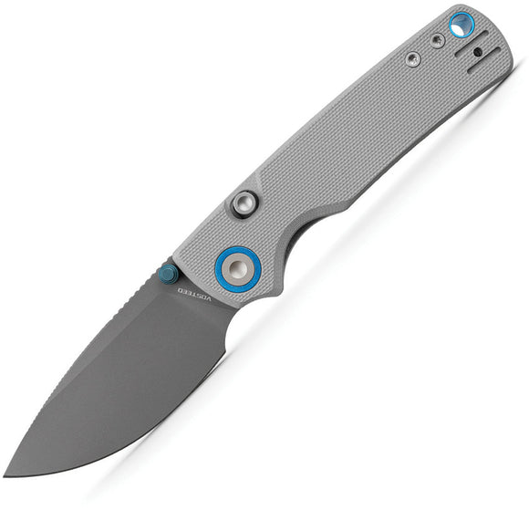 Vosteed Porcupine Top Linerlock Gray G10 Folding Destroyer Gray 14C28N Pocket Knife A2612