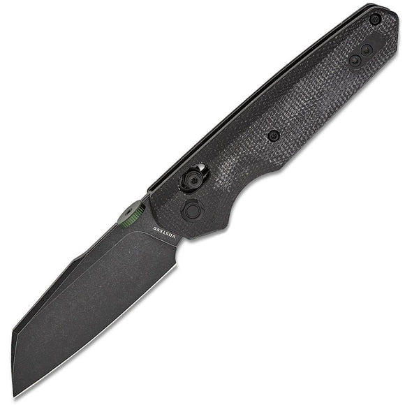 Vosteed Talarurus Crossbar Lock Black Micarta Folding 14C28N Pocket Knife A2703