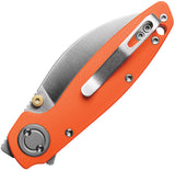 Vosteed Shilin Cutter Vanchor Lock Orange G10 Folding 154CM Pocket Knife A2801