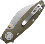 Vosteed Shilin Cutter Vanchor Lock Green G10 Folding 154CM Pocket Knife A2804