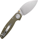 Vosteed Shilin Cutter Vanchor Lock Green G10 Folding 154CM Pocket Knife A2804