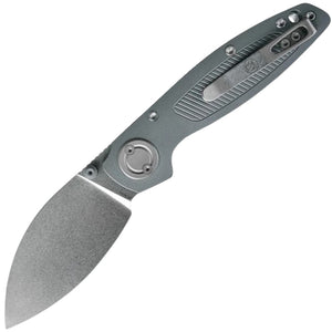 Vosteed Shilin Cutter Vanchor Lock Left Hand Gray Aluminum Folding Elmax Pocket Knife A2807