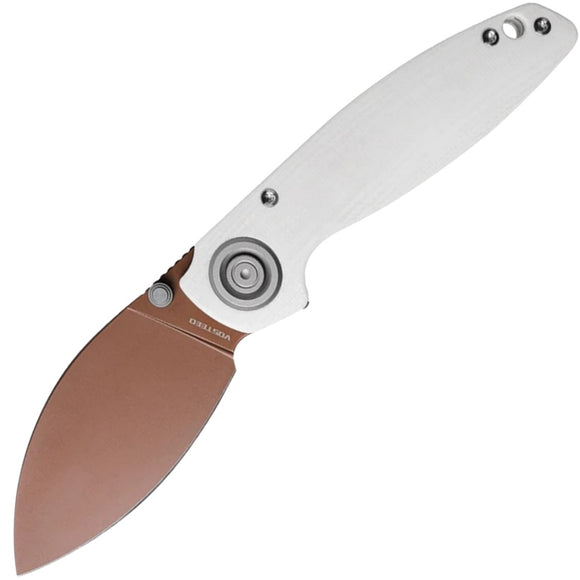 Vosteed Shilin Cutter Vanchor Lock White G10 Folding Copper Dune 154CM Pocket Knife A2808