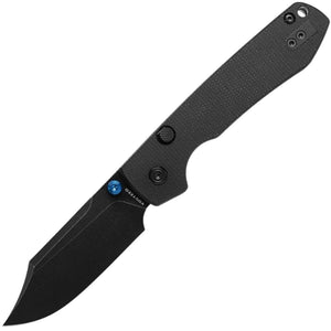 Vosteed Raccoon Top Linerlock Black Micarta Folding 14C28N Bowie Pocket Knife A2910