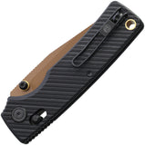 Vosteed Porcupine ModSwap Crossbar Lock Black G10 Folding Copper Dune 154CM Knife A3101